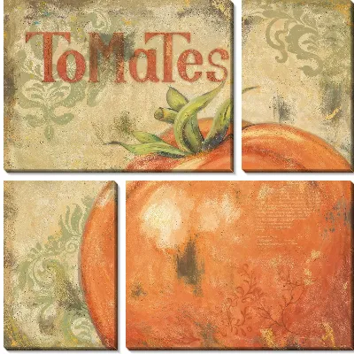 Томат в винтажном стиле