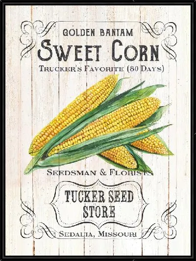 Картина Кукуруза в стиле винтаж