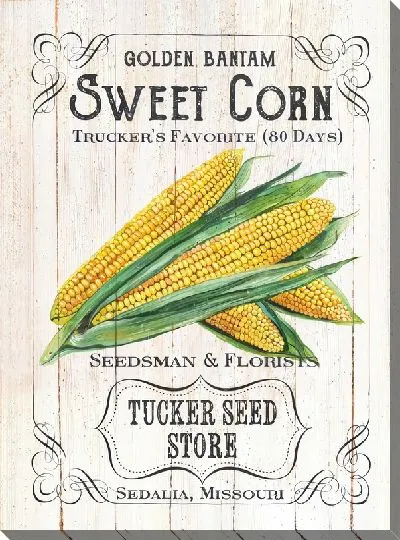 Картина маслом Кукуруза в стиле винтаж