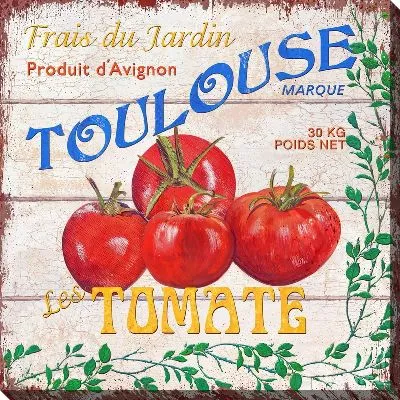 Красные томаты стиль винтаж