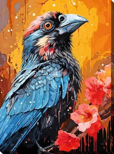 Картина маслом Птичка №10