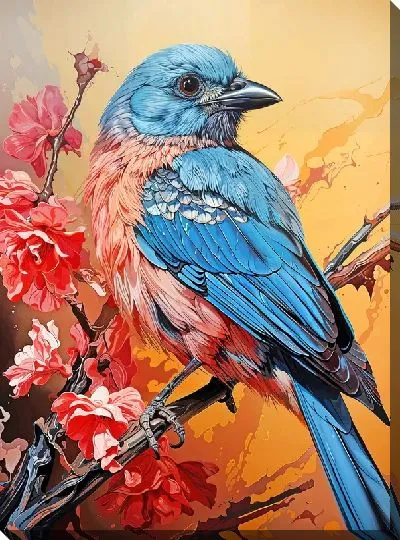 Картина маслом Птичка №13