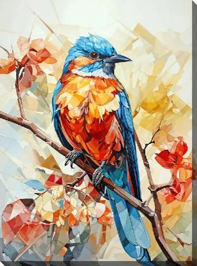 Картина маслом Птичка №14