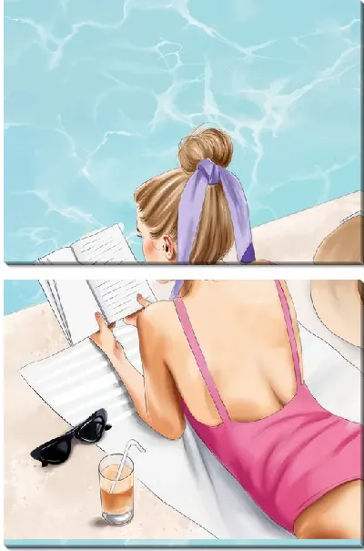Модульная картина Бассейн №301