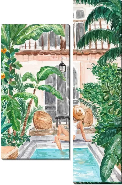 Модульная картина Бассейн №306