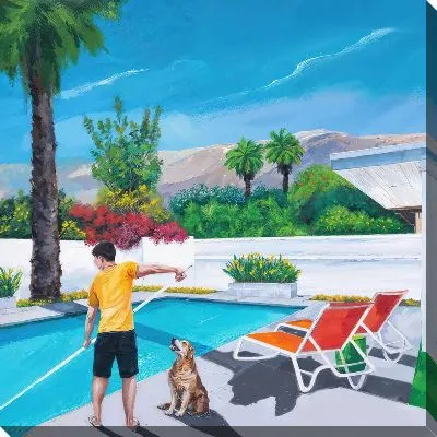 Картина маслом Бассейн №307