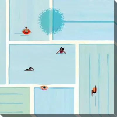 Картина маслом Бассейн №308