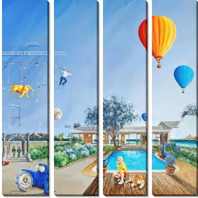 Модульная картина Бассейн №310