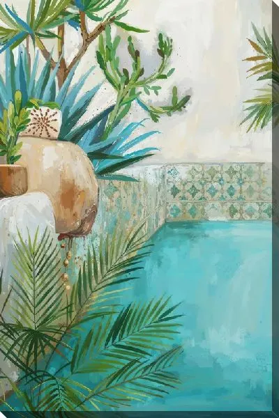 Картина маслом Бассейн №321