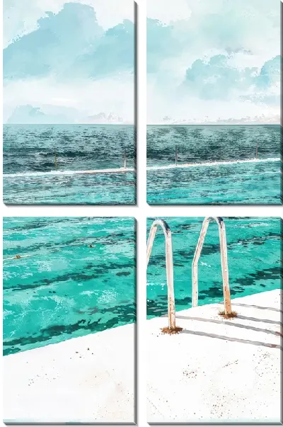 Модульная картина Бассейн №323