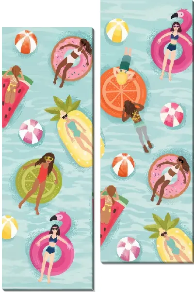 Модульная картина Бассейн №326