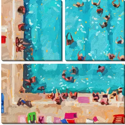 Модульная картина Бассейн №327