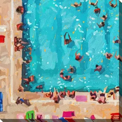 Картина маслом Бассейн №327