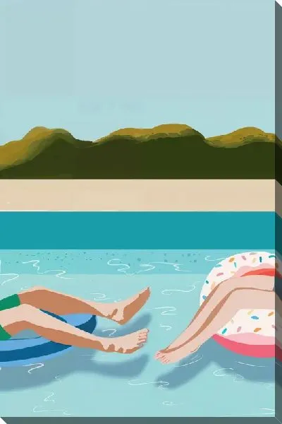 Картина маслом Бассейн №328