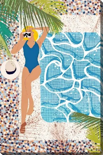 Картина маслом Бассейн №331