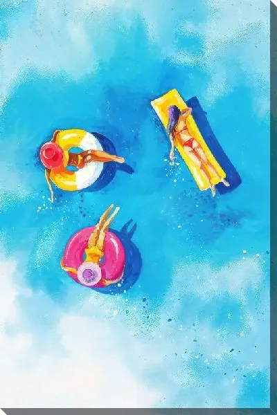 Картина маслом Бассейн №337