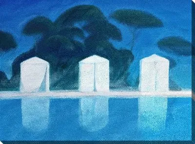 Картина маслом Бассейн №340