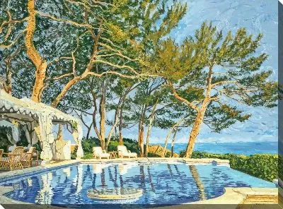 Картина маслом Бассейн №341