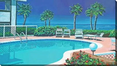 Картина маслом Бассейн №344