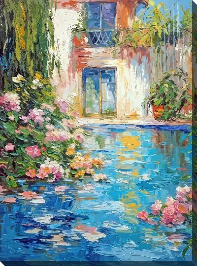 Картина маслом Бассейн №346