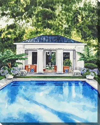 Картина маслом Бассейн №351