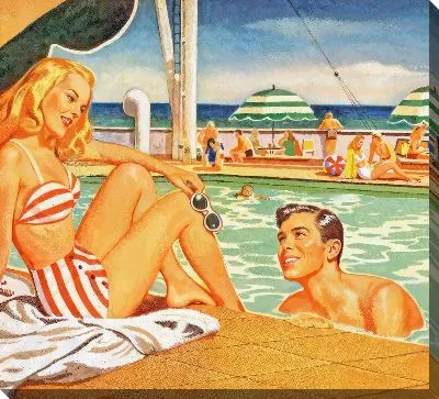 Картина маслом Бассейн №353