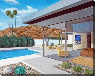 Картина маслом Бассейн №354