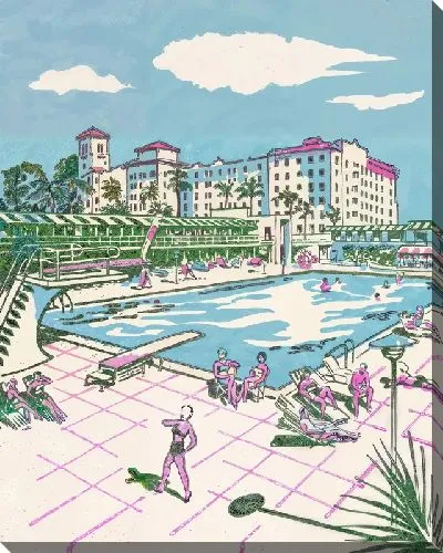 Картина маслом Бассейн №355