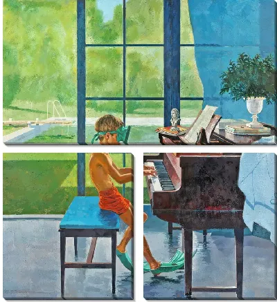 Модульная картина Бассейн №357