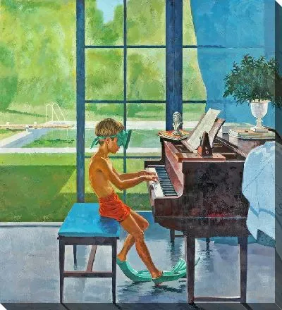 Картина маслом Бассейн №357