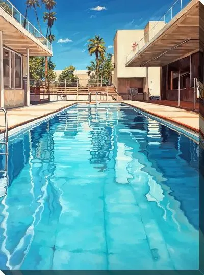 Картина маслом Бассейн №359