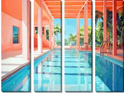 Модульная картина Бассейн №369