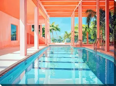 Картина маслом Бассейн №369