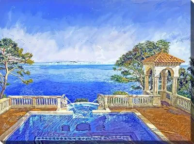 Картина маслом Бассейн №370