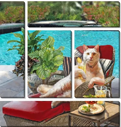 Модульная картина Бассейн №372