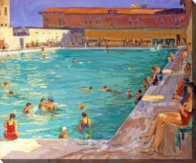 Картина маслом Бассейн №375