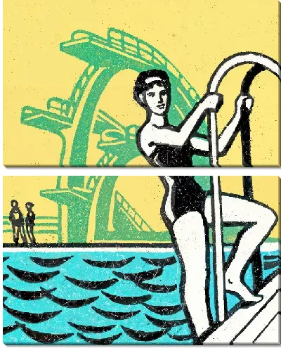 Модульная картина Бассейн №382