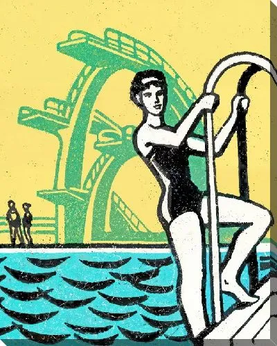 Картина маслом Бассейн №382