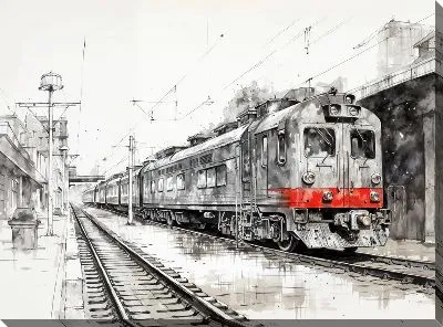 Картина маслом Вокзал №6