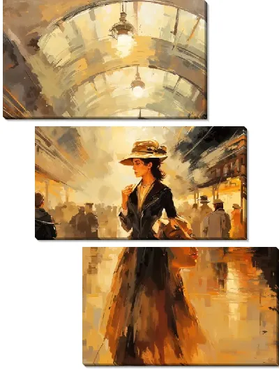 Модульная картина Вокзал №10