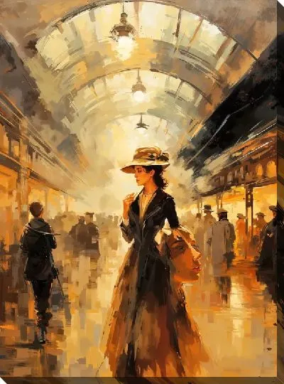 Картина маслом Вокзал №10