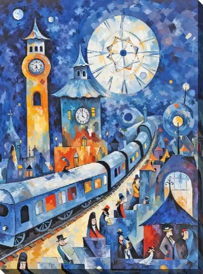 Картина маслом Вокзал №12