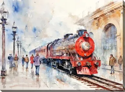 Картина маслом Вокзал №16