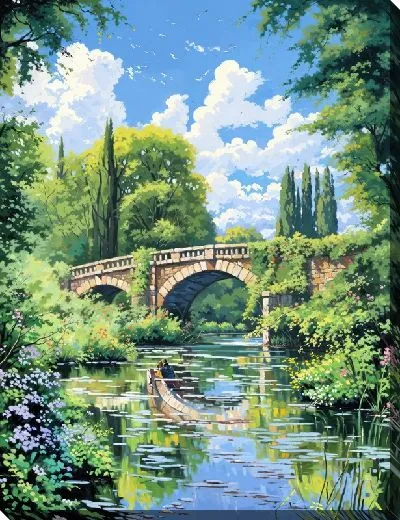 Картина маслом Мостик №21