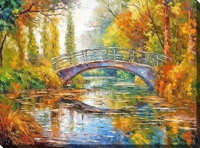 Картина маслом Мостик №3