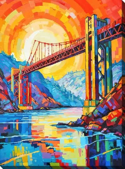 Картина маслом Мостик №4