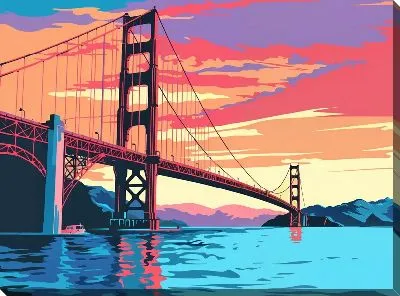 Картина маслом Мостик №7