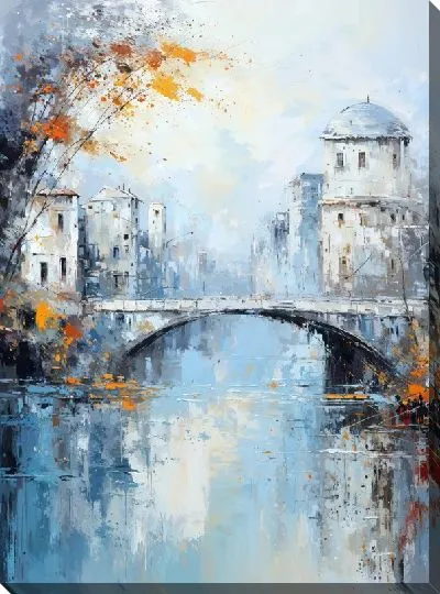 Картина маслом Мостик №8