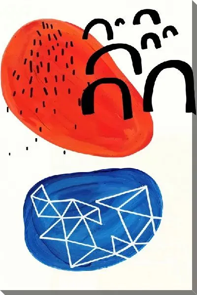 Картина маслом Геометрические фигуры №1