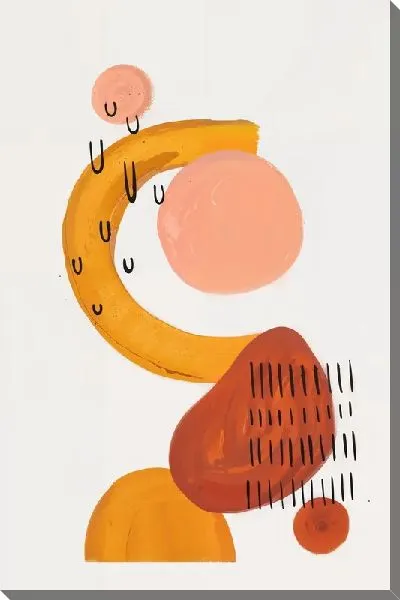 Картина маслом Геометрические фигуры №58